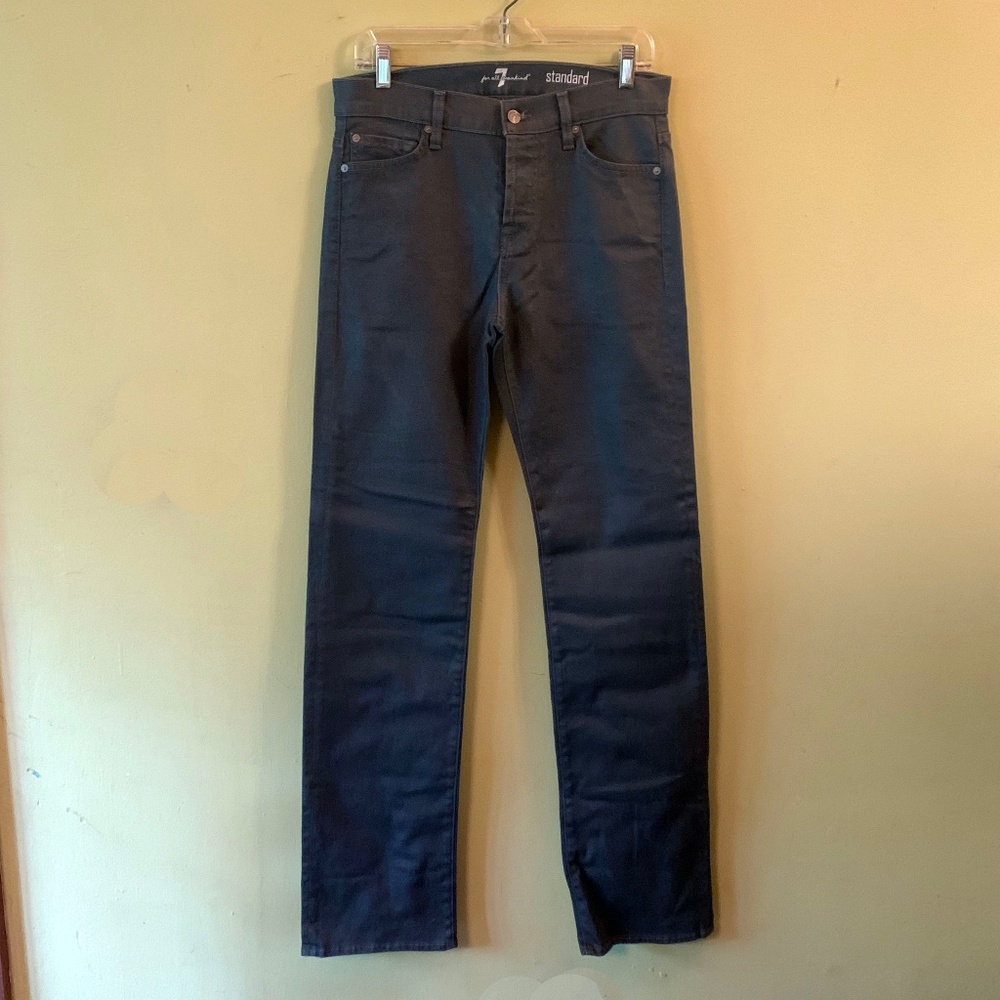 NWOT 7 for all mankind "STANDARD" Straight Leg Jean Gray 29